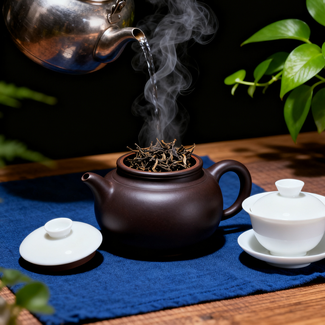 Camphor aroma pu-erh tea infusion