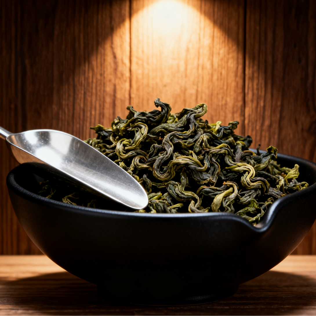 Dark roasted Tie Guan Yin Gongfu Iron Buddha Oolong Tea leaves