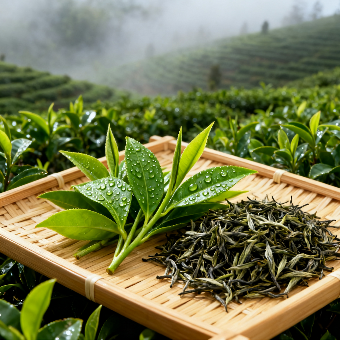 Chinese Organic Hair Tip Premium Green Tea fresh infusion