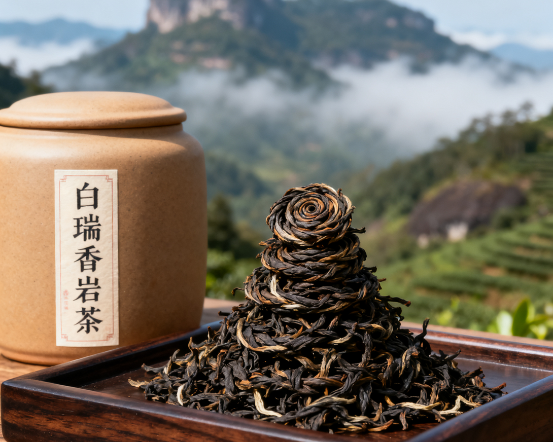 Bai Rui Xiang Yancha served in traditional Chinese teaware