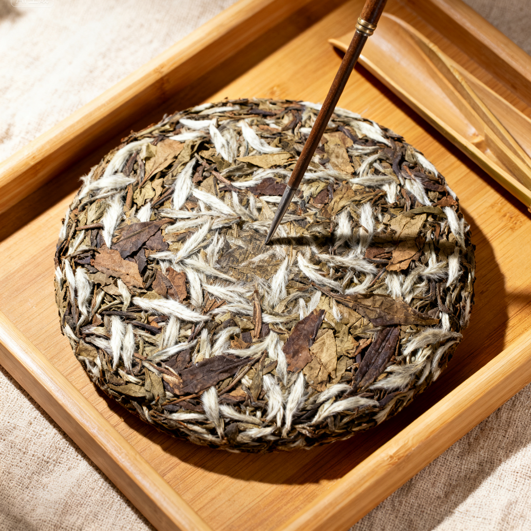 Original packaging of 2002 Fuding White Eyebrow Shoumei White Tea Longevity Eyebrow