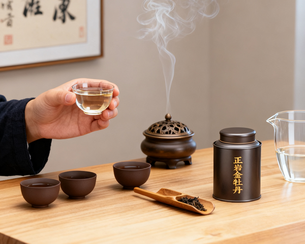 Jin Mu Dan Golden Peony Wuyi Rock Tea - dry leaves