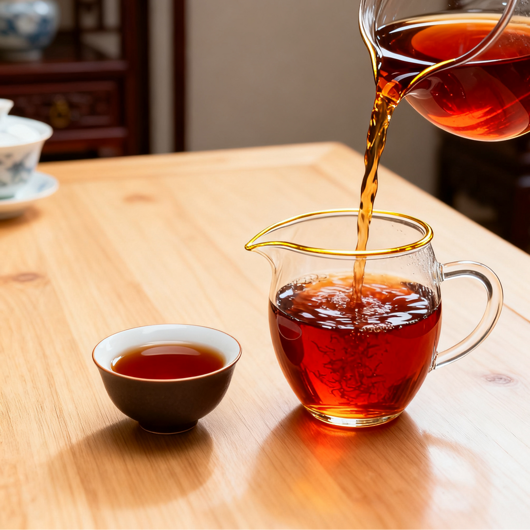 Ancient Tree Yunnan Black Tea loose leaves with golden tips