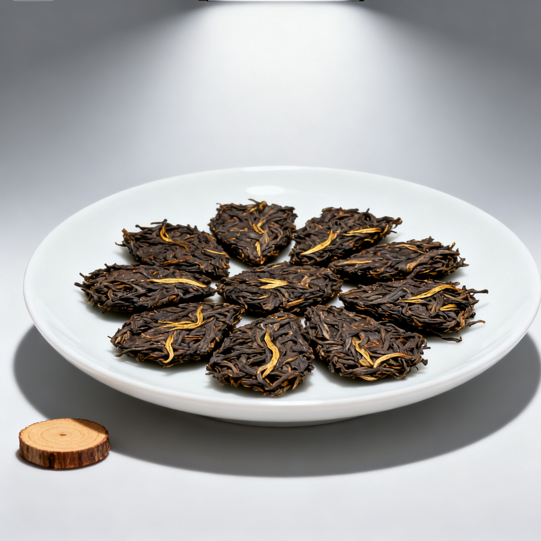 1997 pu-erh tea cake reddish-brown liquor